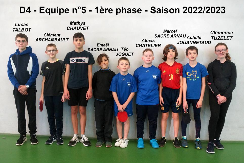 D4 - n°5 - 1ère phase - saison 2022-2023