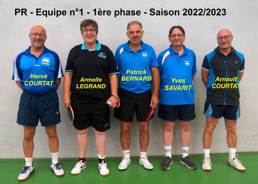 PR - n°1 - 1ère phase - Saison 2022-2023