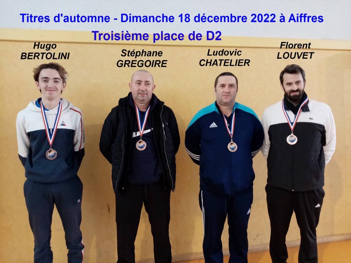 TITRES d'automne D2-Saison 2022-2023