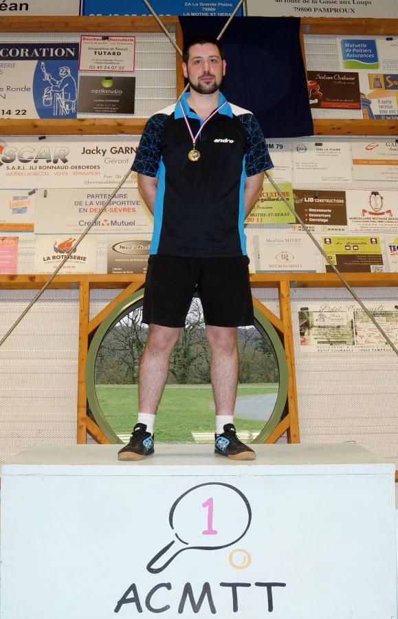 Damien GUIGNARD 
Premier du tableau 12 - Messieurs compris entre 1100 et 1299 points