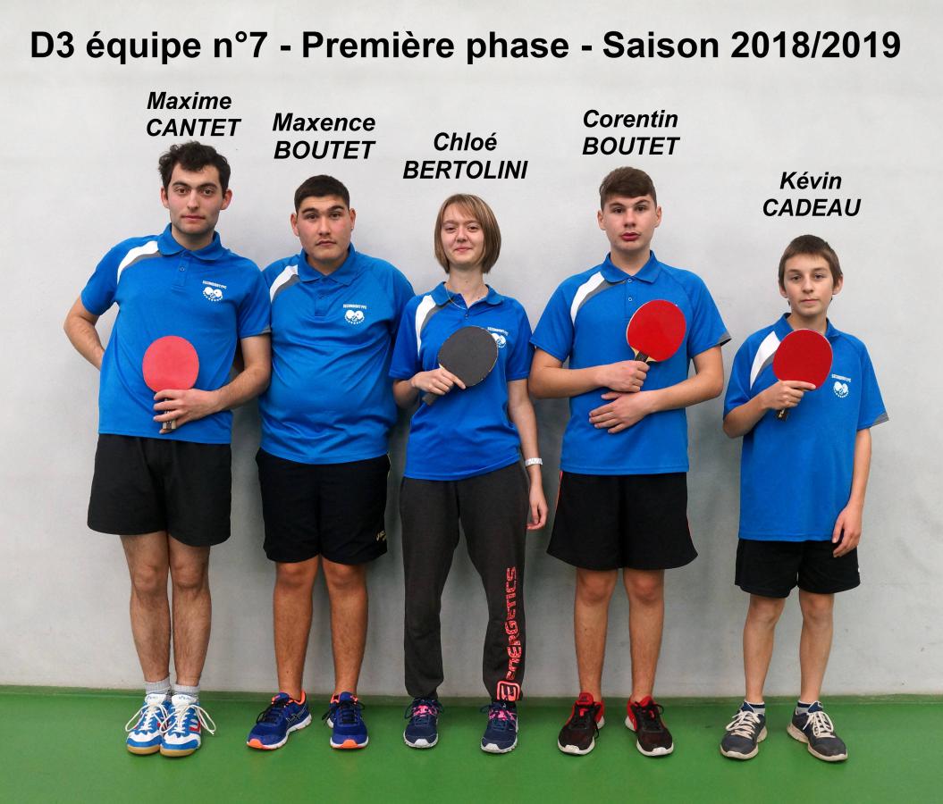 D3 - (7) - 1ère phase - Saison 2018/2019
