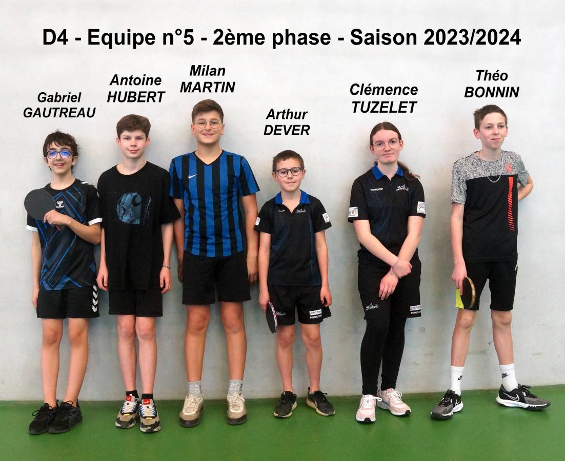 D4 - n°5 - 2ème phase - Saison 2023-2024-..